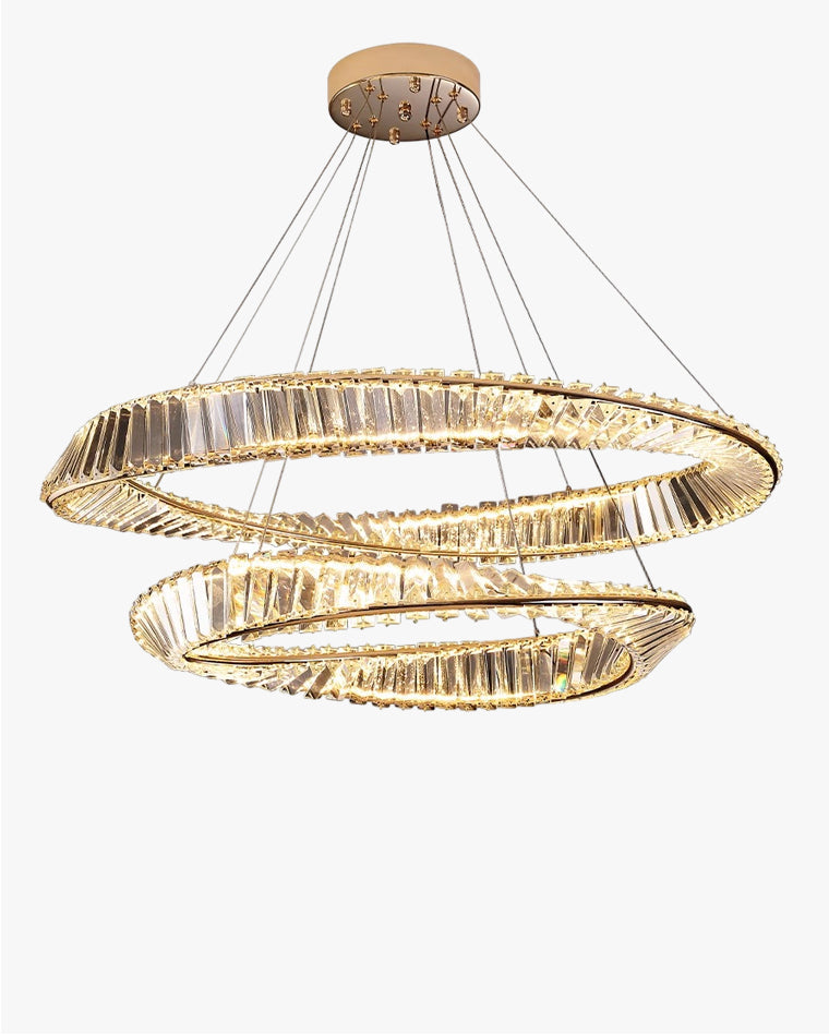 WOW Möbius Crystal Prism Circular Chandelier-wow2191