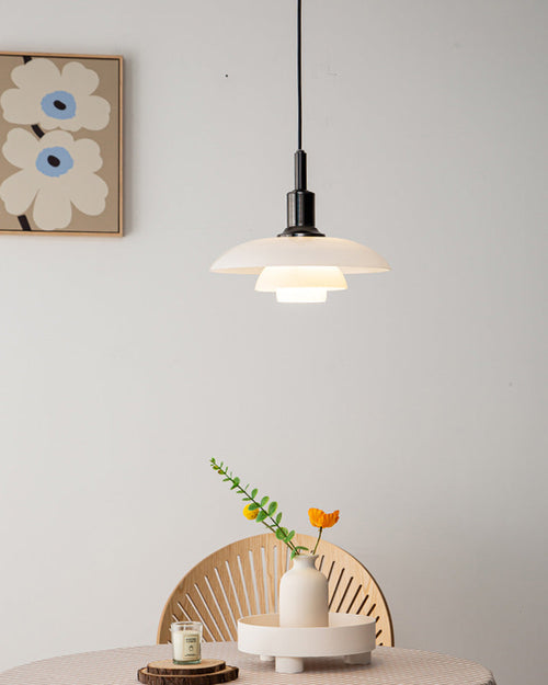 WOW Danish Designer Milk Glass Pendant Lamp-wow2116