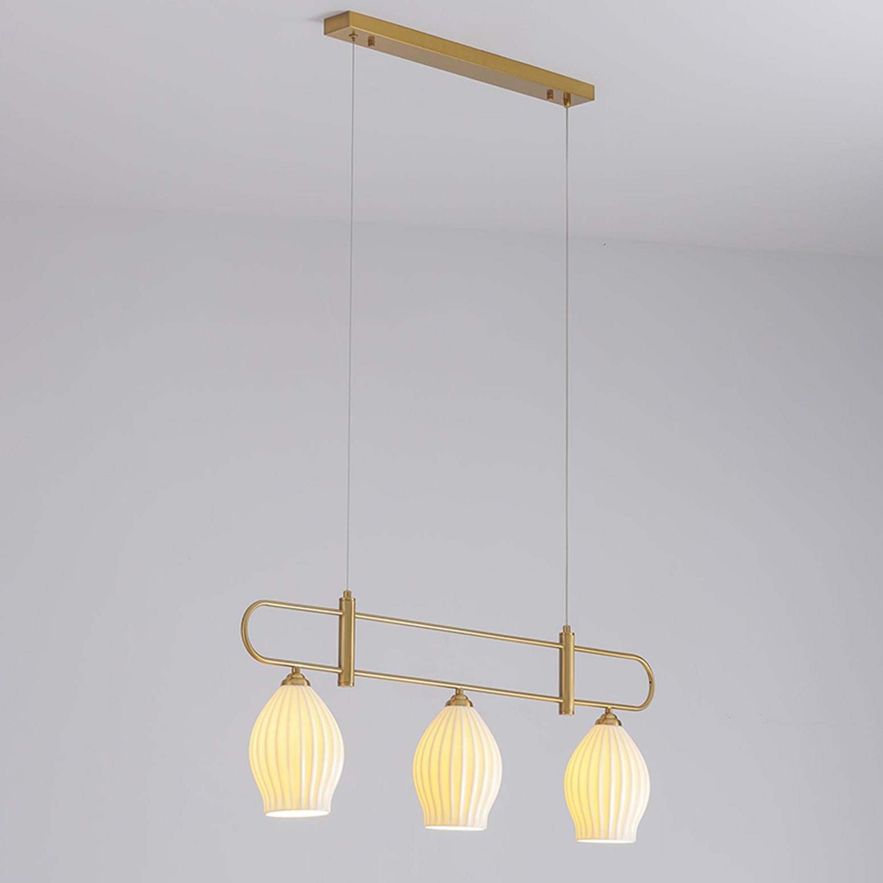 WOW Ceramic Bud Linear Chandelier-wow2121b