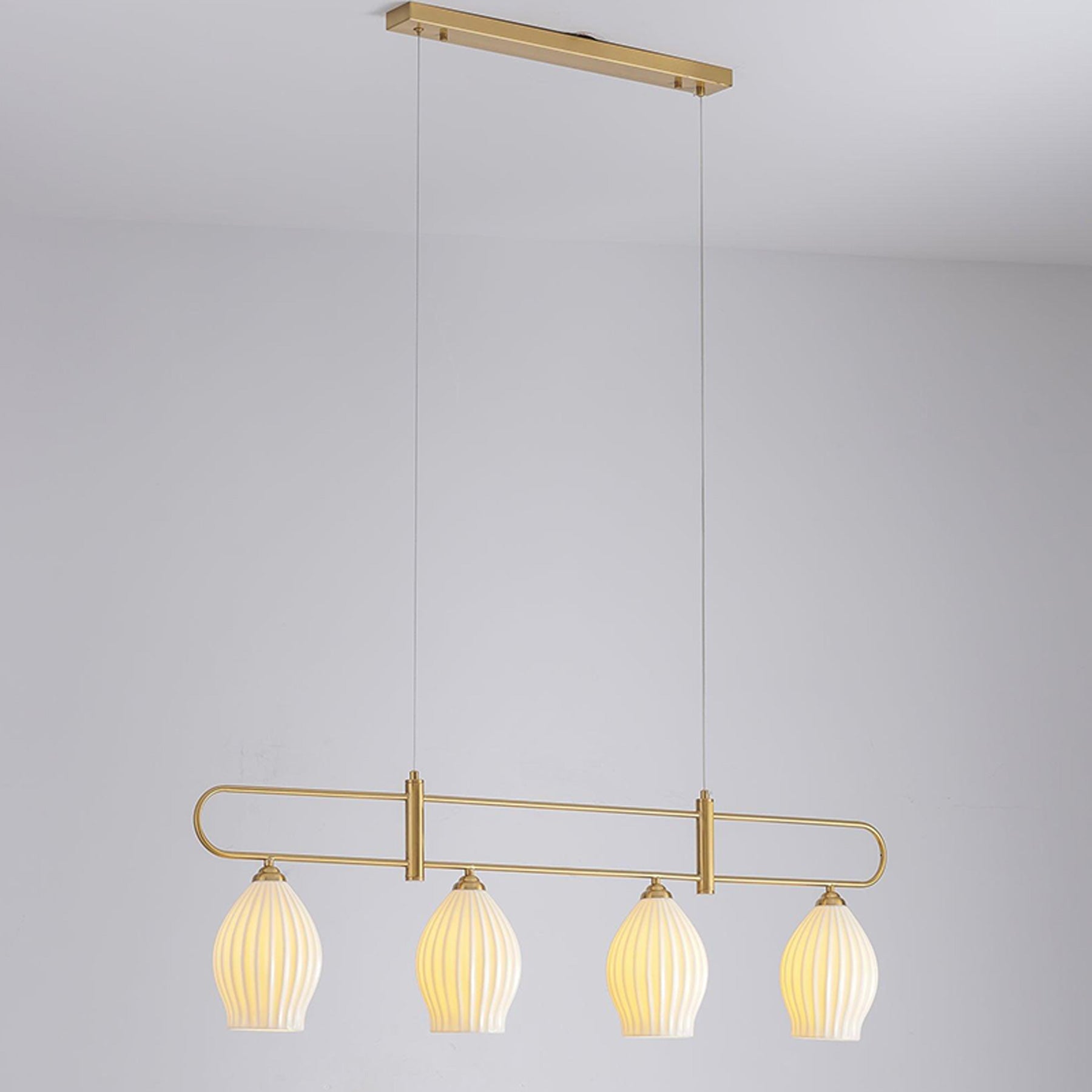 WOW Ceramic Bud Linear Chandelier-wow2121b