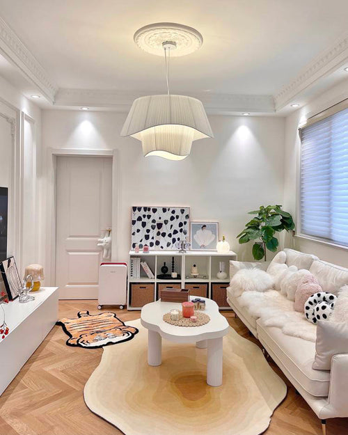 WOW Pleated Fabric Drum Pendant Light-wow2130