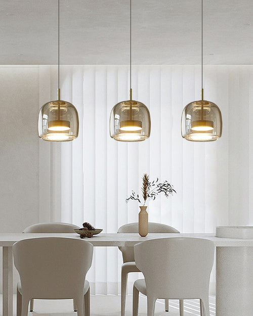 WOW Drum Blown Glass Pendant Light-wow2145