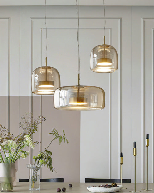 WOW Drum Blown Glass Pendant Light-wow2145