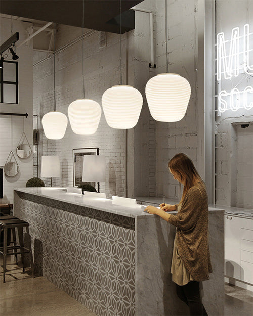 WOW Lantern Blown Glass Pendant Light-wow2151