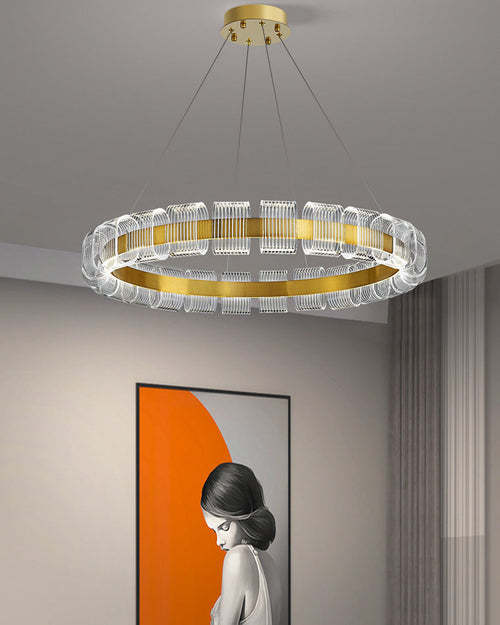 WOW Gold Circular Led Chandelier-wow2166