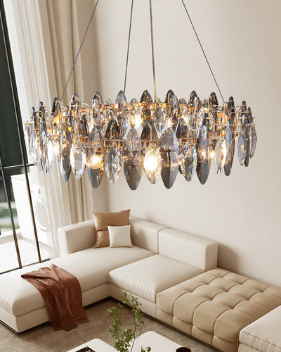 WOW Smoked Crystal Round Chandelier-wow2187