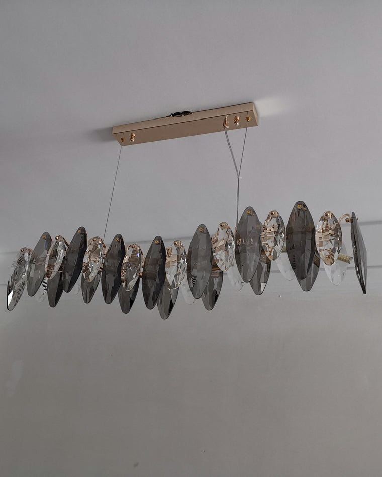 WOW Smoked Crystal Linear Chandelier-wow2188