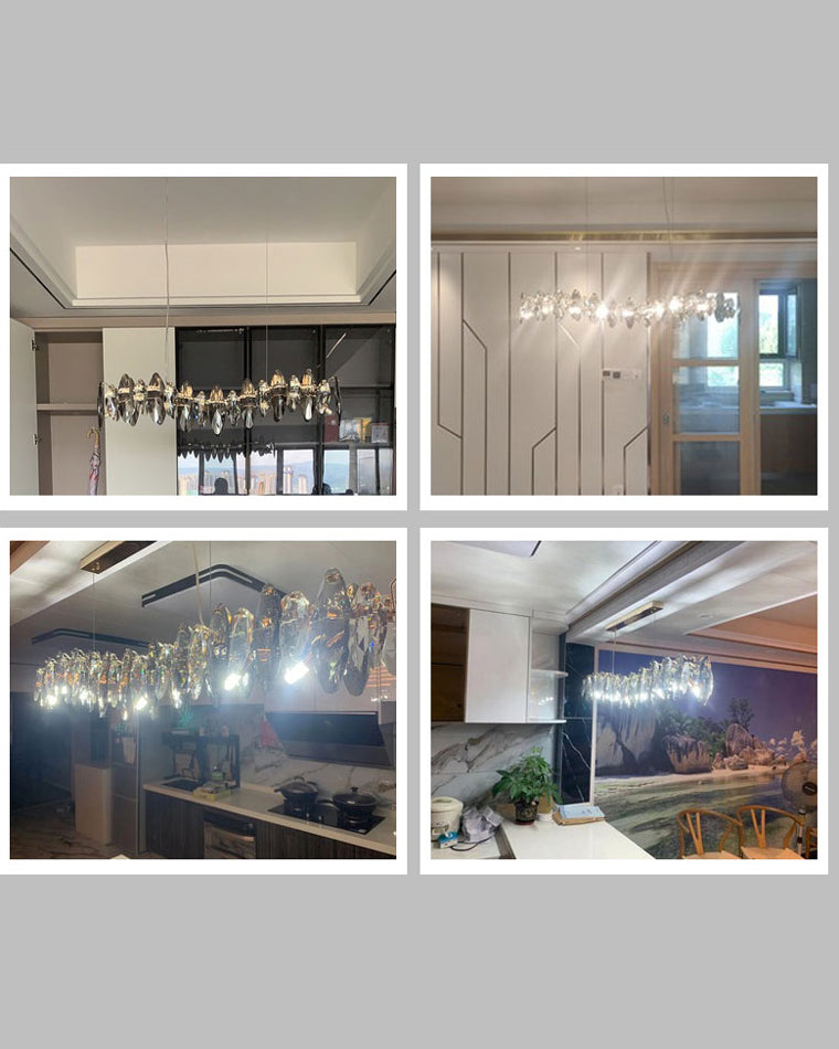 WOW Smoked Crystal Linear Chandelier-wow2188