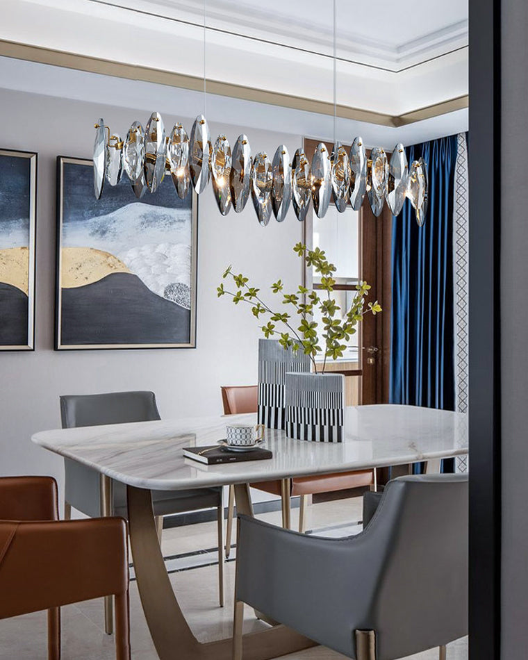 WOW Smoked Crystal Linear Chandelier-wow2188