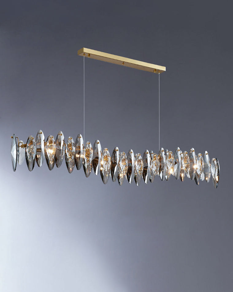 WOW Smoked Crystal Linear Chandelier-wow2188