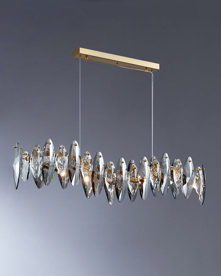 WOW Smoked Crystal Linear Chandelier-wow2188