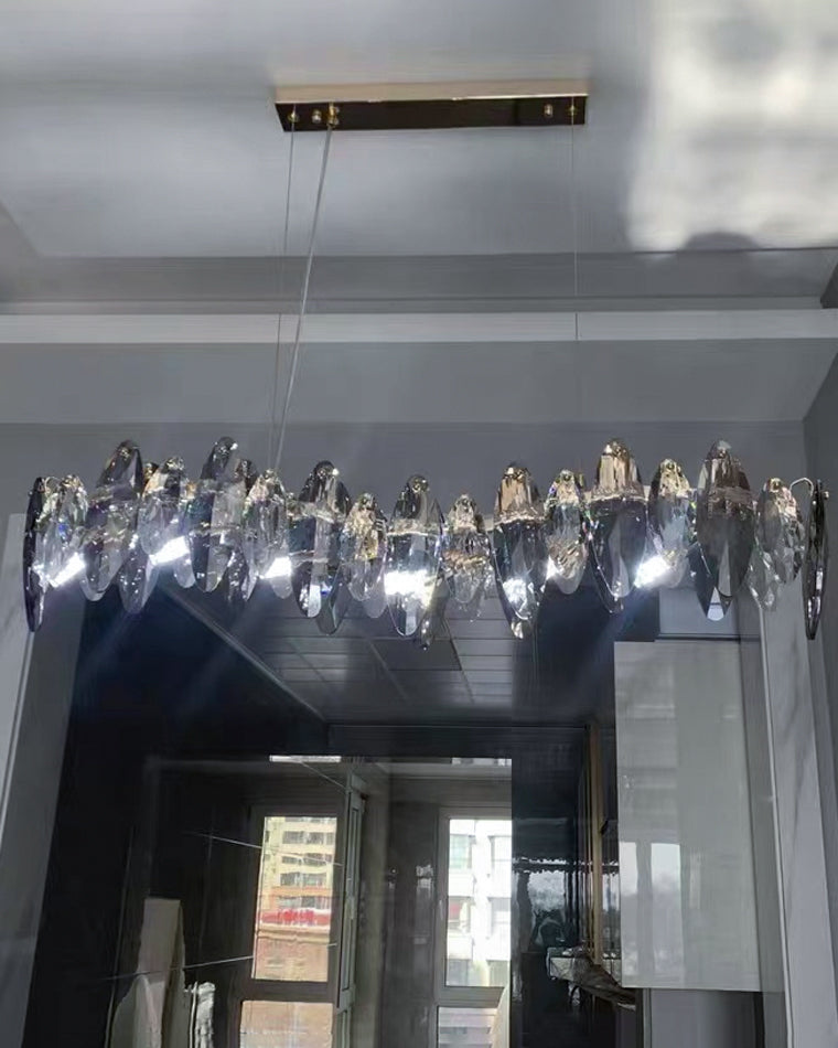 WOW Smoked Crystal Linear Chandelier-wow2188