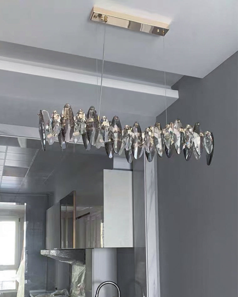 WOW Smoked Crystal Linear Chandelier-wow2188