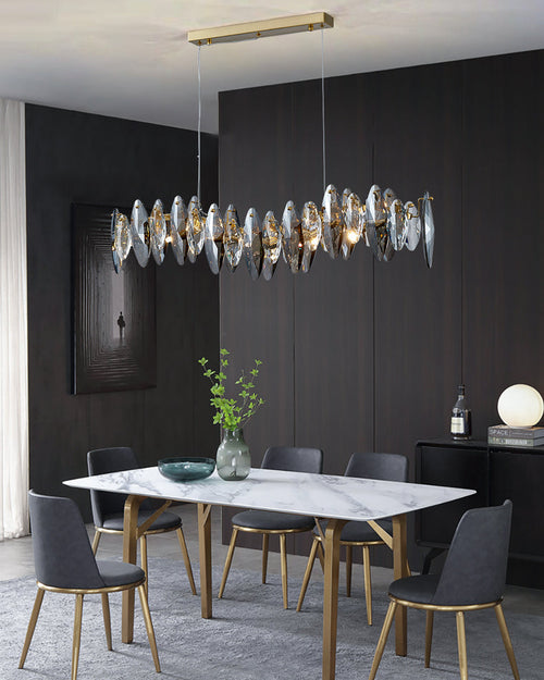 WOW Smoked Crystal Linear Chandelier-wow2188