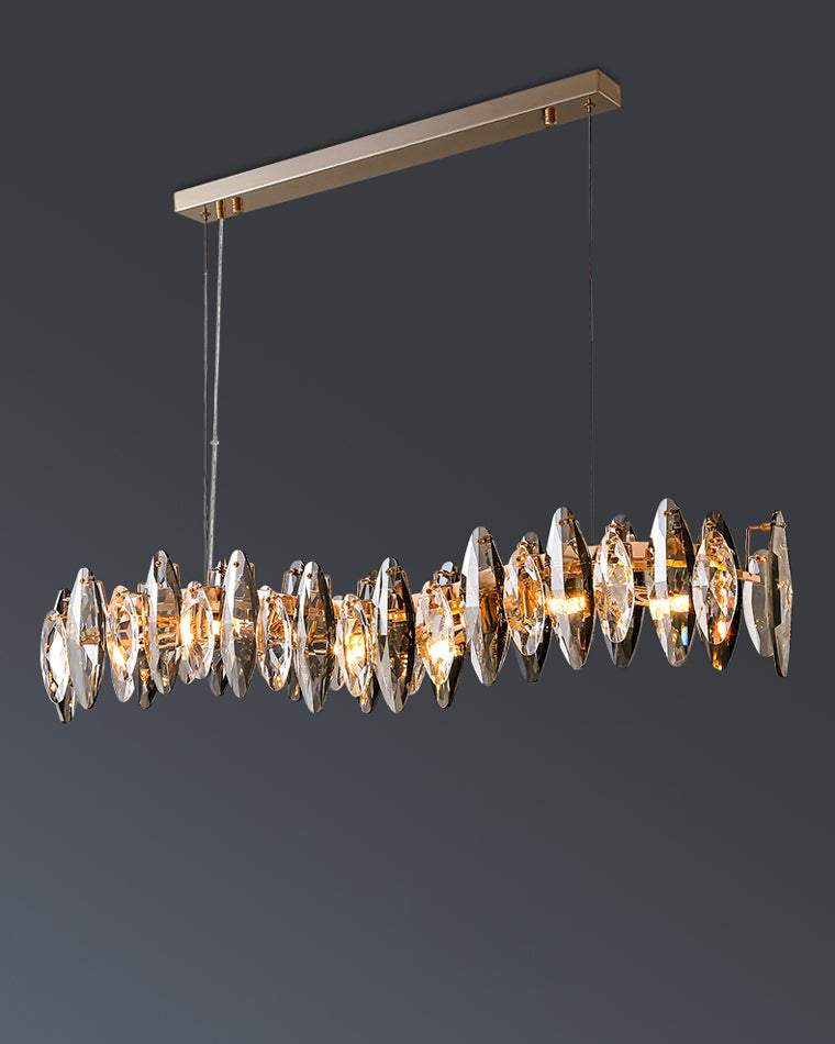 WOW Smoked Crystal Linear Chandelier-wow2188