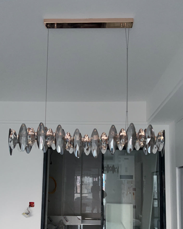 WOW Smoked Crystal Linear Chandelier-wow2188