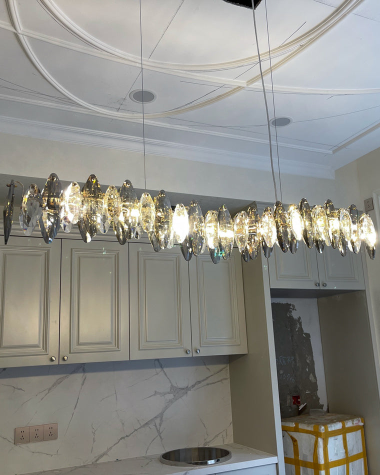 WOW Smoked Crystal Linear Chandelier-wow2188