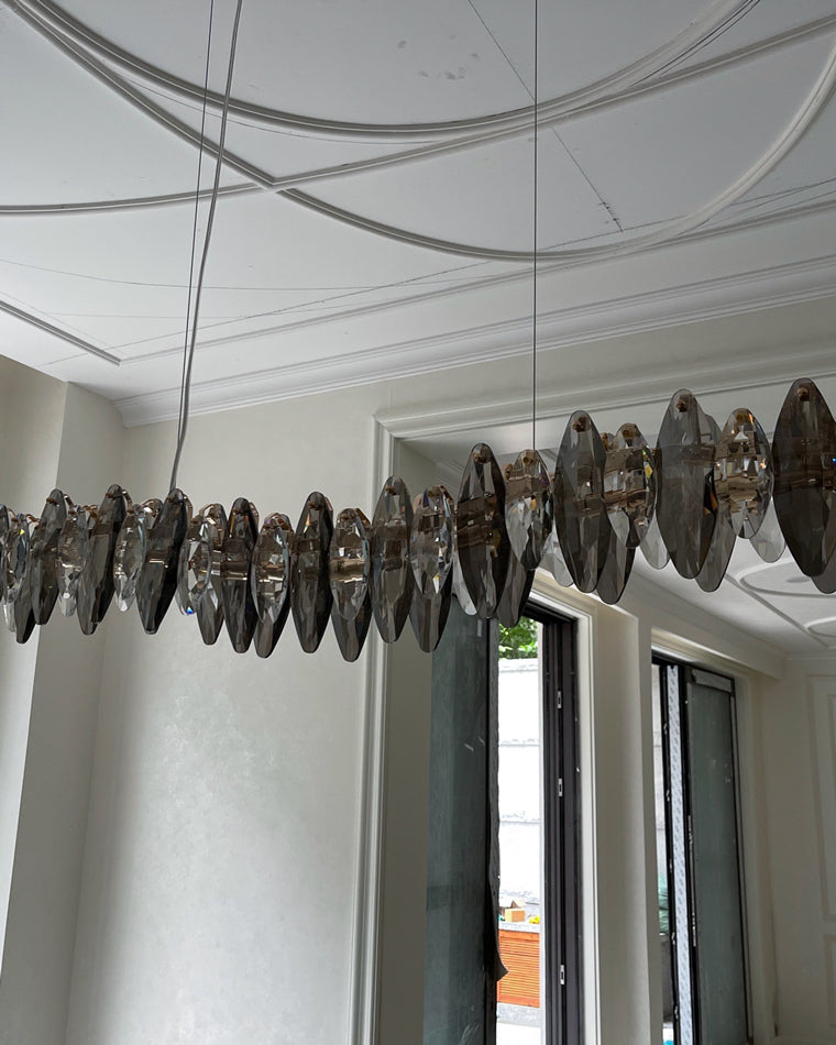 WOW Smoked Crystal Linear Chandelier-wow2188
