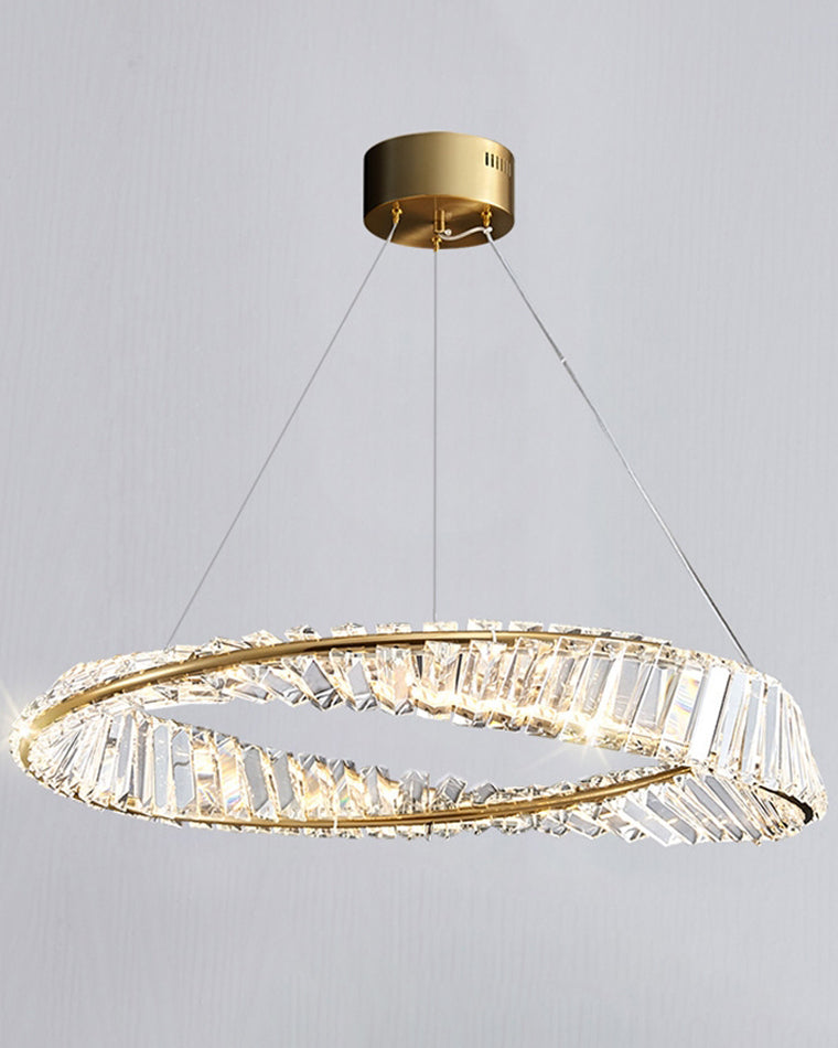 WOW Möbius Crystal Prism Circular Chandelier-wow2191