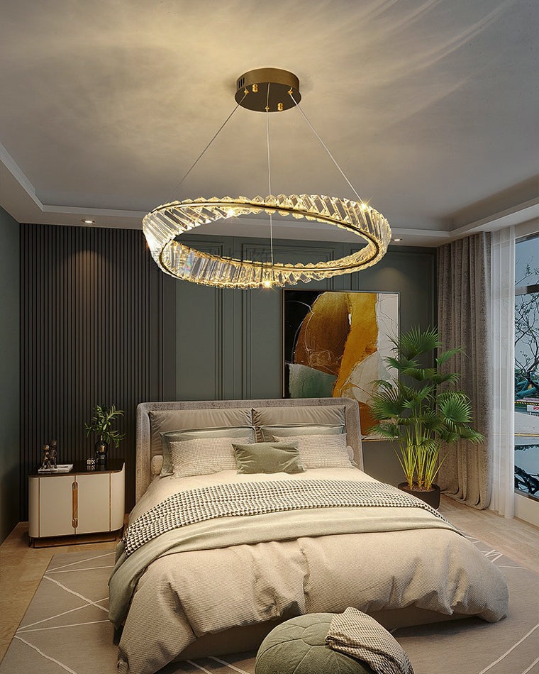 WOW Möbius Crystal Prism Circular Chandelier-wow2191
