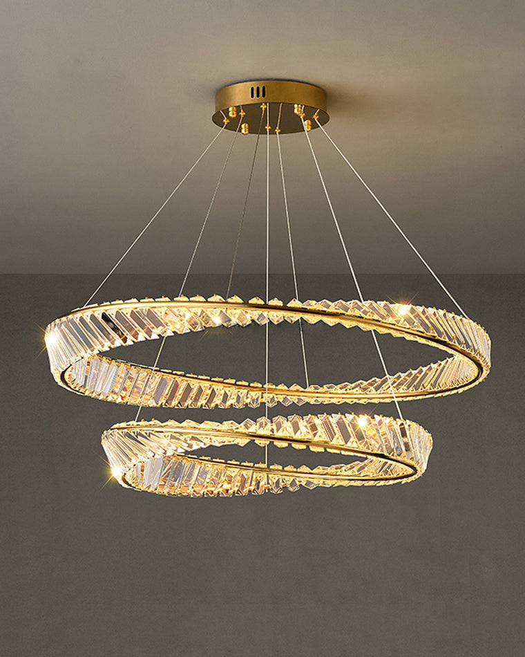 WOW Möbius Crystal Prism Circular Chandelier-wow2191