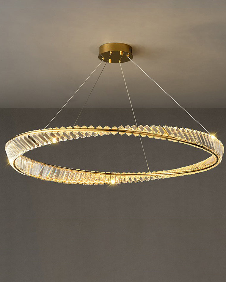WOW Möbius Crystal Prism Circular Chandelier-wow2191