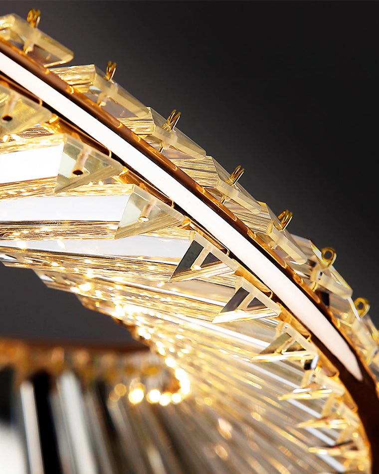 WOW Möbius Crystal Prism Circular Chandelier-wow2191