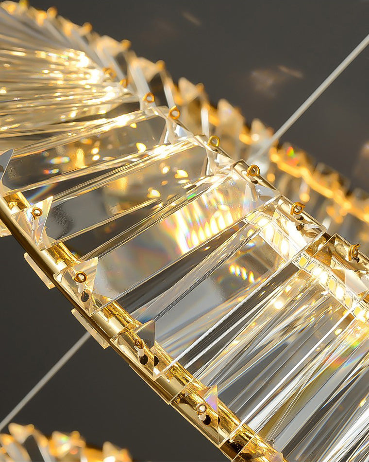 WOW Möbius Crystal Prism Circular Chandelier-wow2191