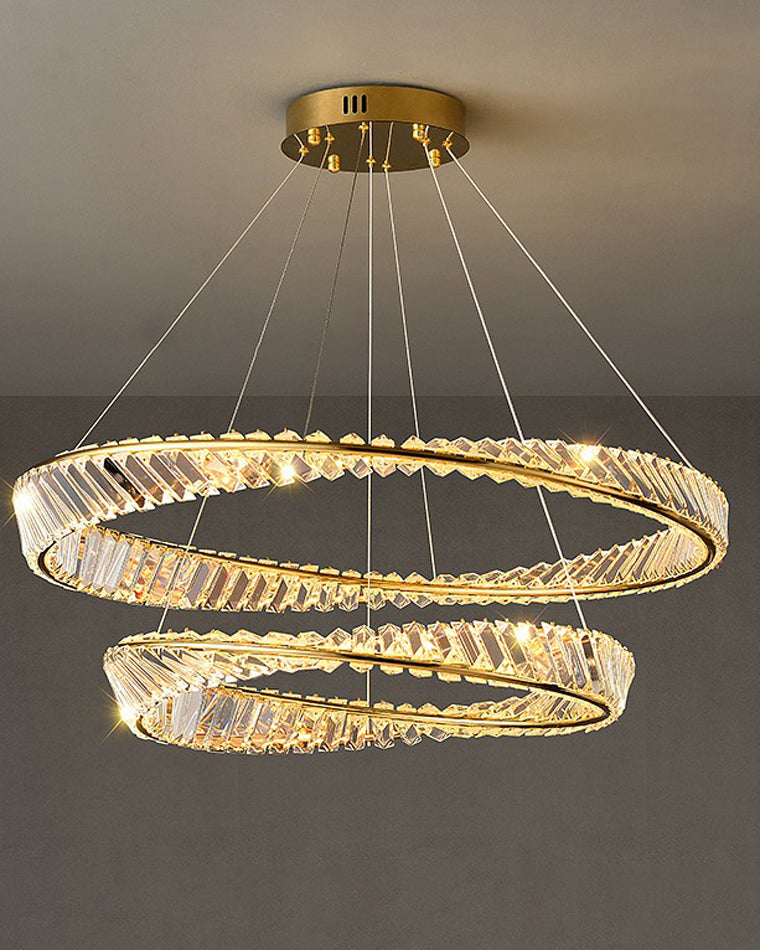 WOW Möbius Crystal Prism Circular Chandelier-wow2191