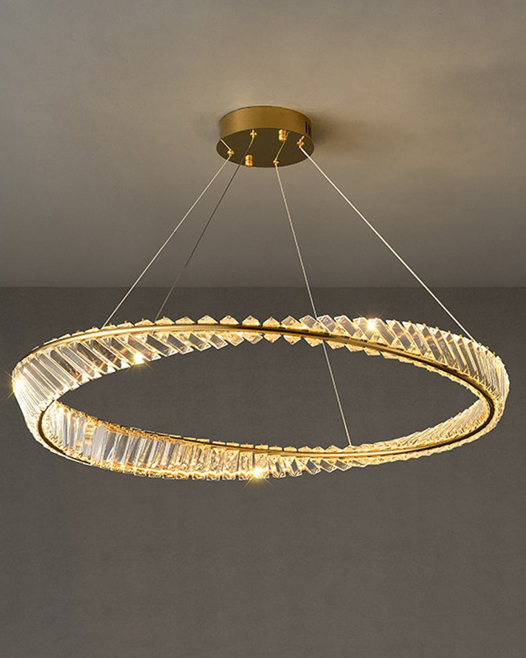 WOW Möbius Crystal Prism Circular Chandelier-wow2191