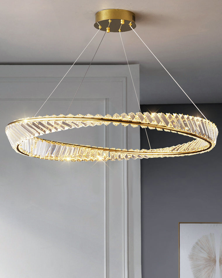 WOW Möbius Crystal Prism Circular Chandelier-wow2191