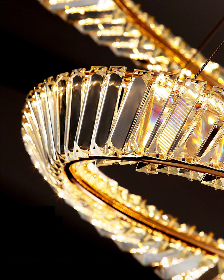 WOW Möbius Crystal Prism Circular Chandelier-wow2191