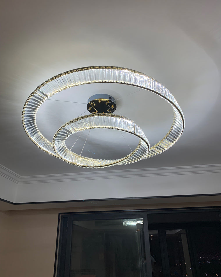 WOW Möbius Crystal Prism Circular Chandelier-wow2191