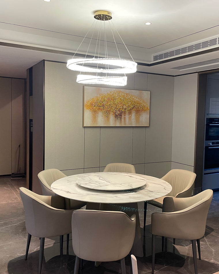 WOW Möbius Crystal Prism Circular Chandelier-wow2191