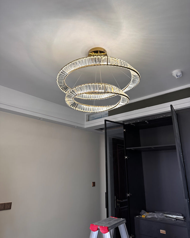 WOW Möbius Crystal Prism Circular Chandelier-wow2191
