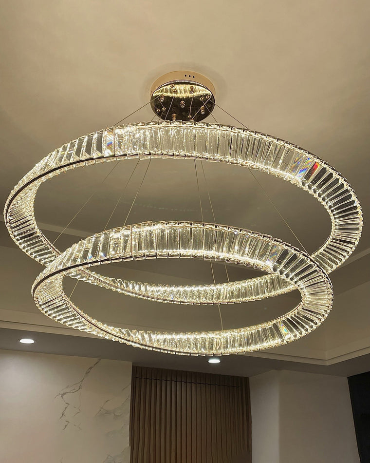 WOW Möbius Crystal Prism Circular Chandelier-wow2191