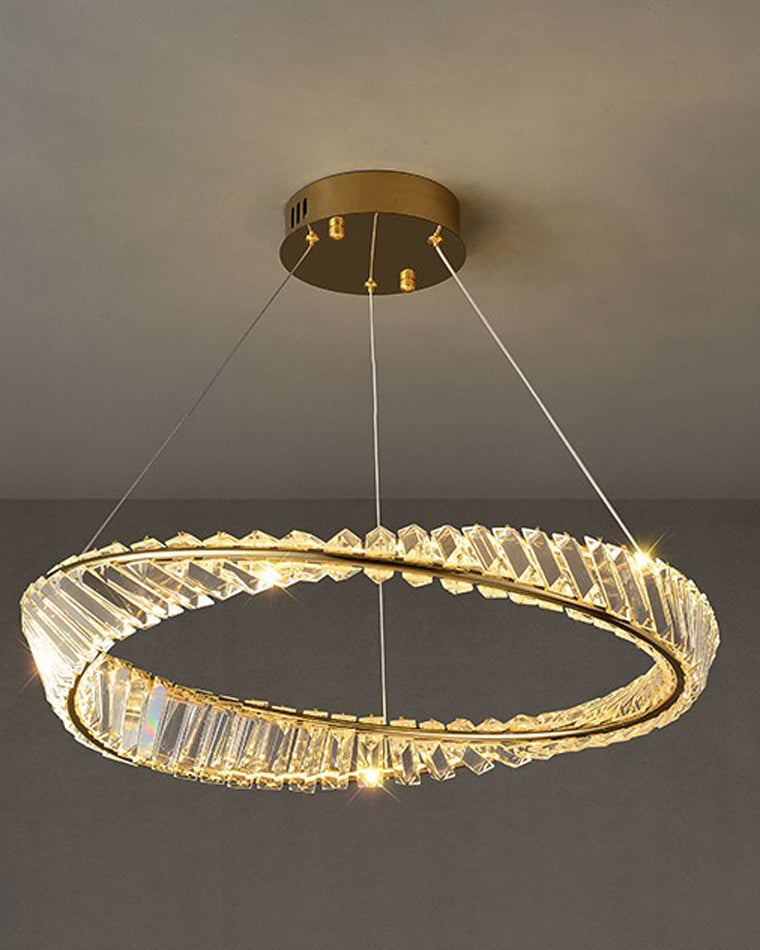 WOW Möbius Crystal Prism Circular Chandelier-wow2191