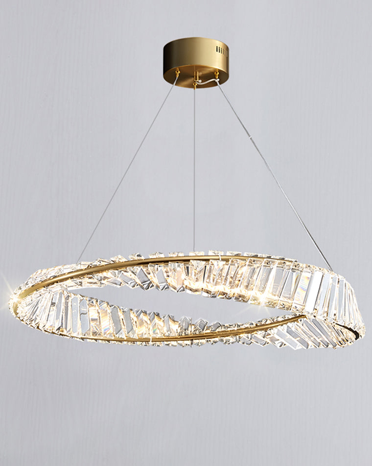 WOW Möbius Crystal Prism Circular Chandelier-wow2191