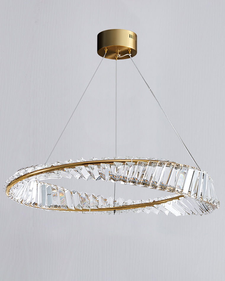 WOW Möbius Crystal Prism Circular Chandelier-wow2191