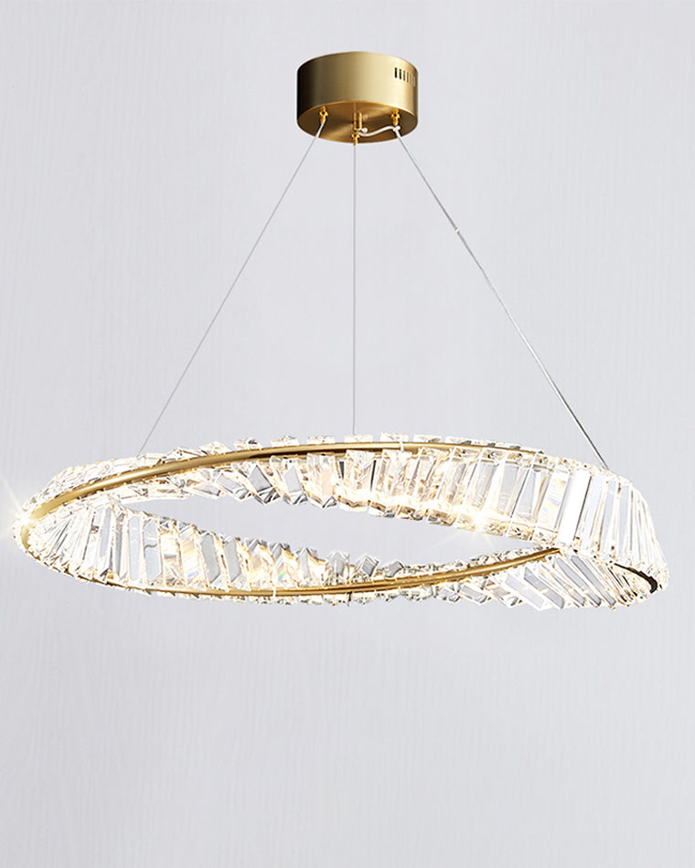 WOW Möbius Crystal Prism Circular Chandelier-wow2191