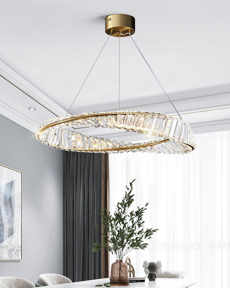 WOW Möbius Crystal Prism Circular Chandelier-wow2191