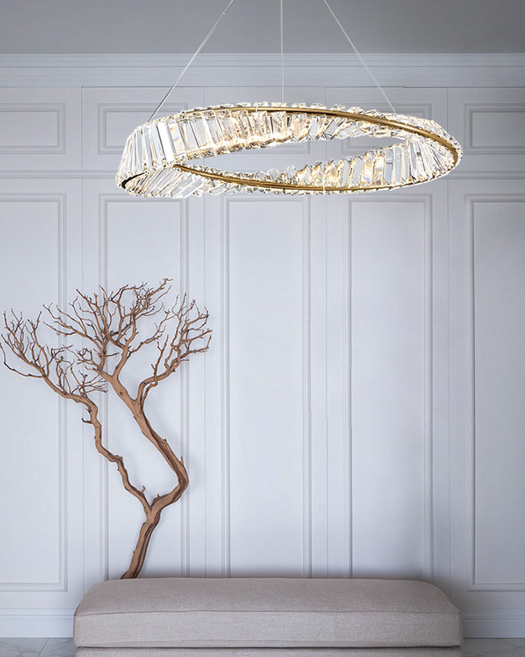 WOW Möbius Crystal Prism Circular Chandelier-wow2191