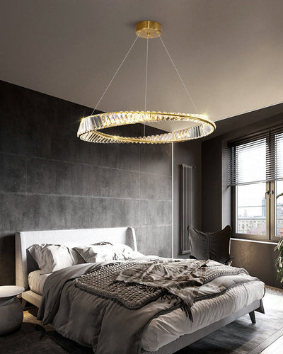 WOW Möbius Crystal Prism Circular Chandelier-wow2191