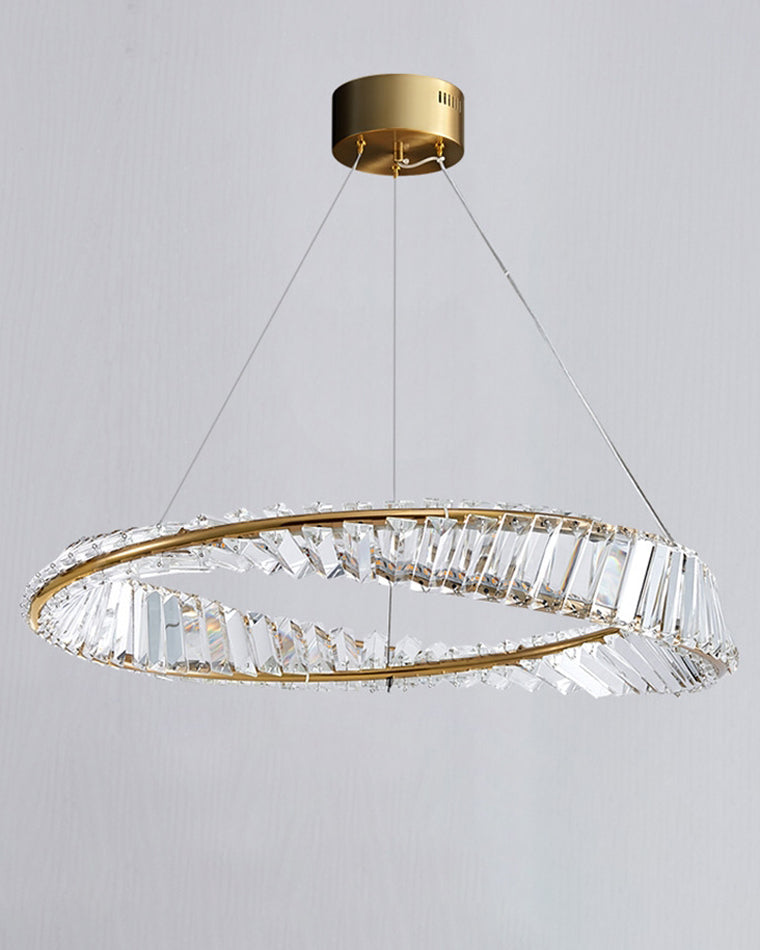 WOW Möbius Crystal Prism Circular Chandelier-wow2191