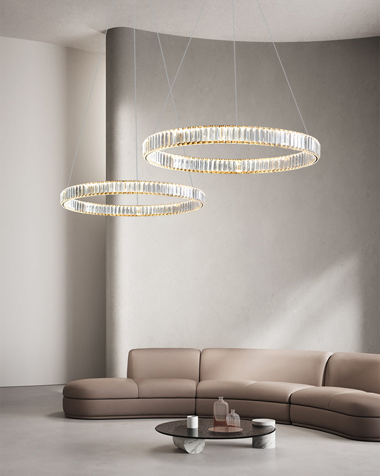 WOW 2 Tier Circular Crystal Chandelier-wow2192