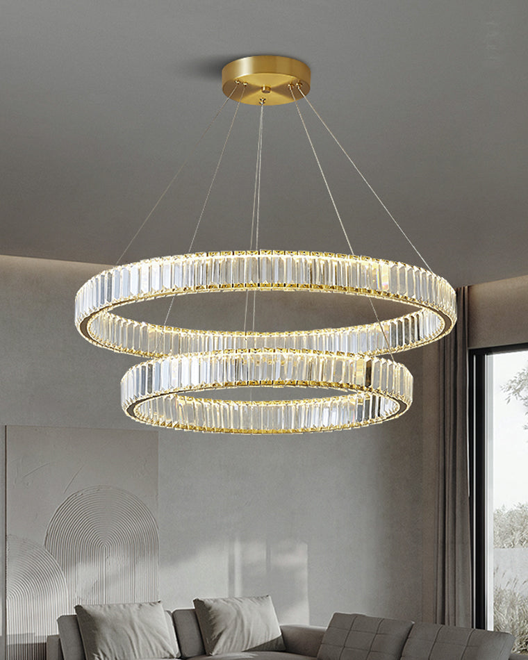 WOW 2 Tier Circular Crystal Chandelier-wow2192