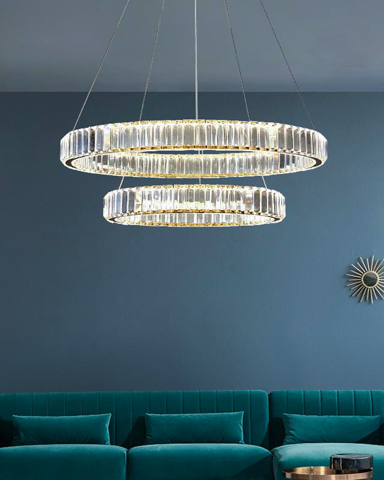 WOW 2 Tier Circular Crystal Chandelier-wow2192