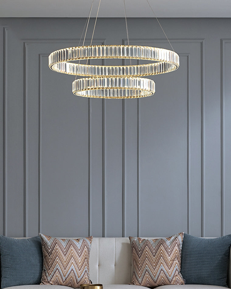 WOW 2 Tier Circular Crystal Chandelier-wow2192
