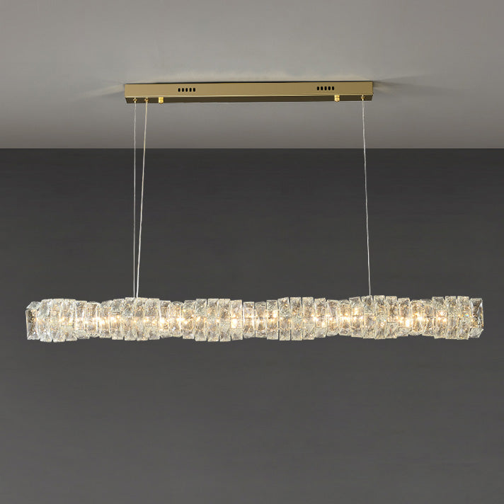 WOW Twist Linear Crystal Chandelier-wow2193