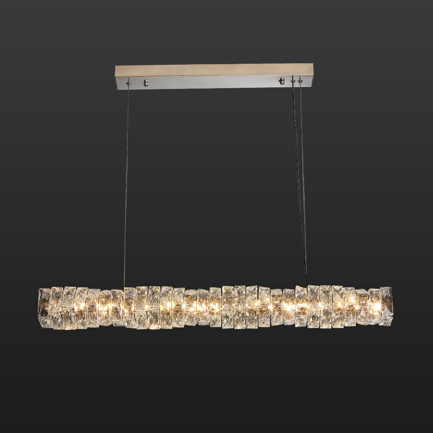 WOW Twist Linear Crystal Chandelier-wow2193